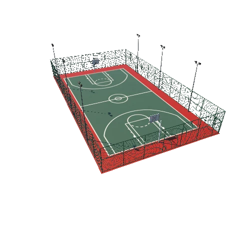 Modular Basketball Court A5 Quad
